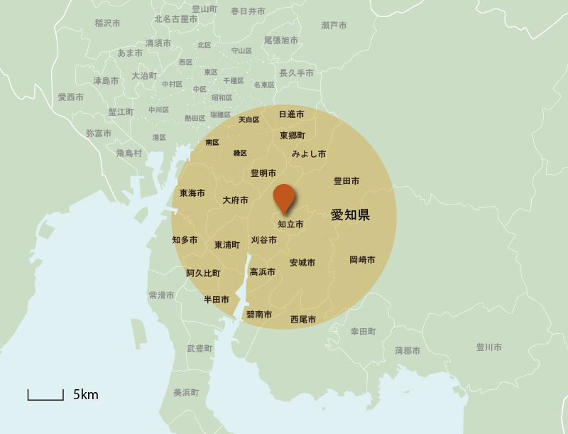 知立訪問エリアマップ